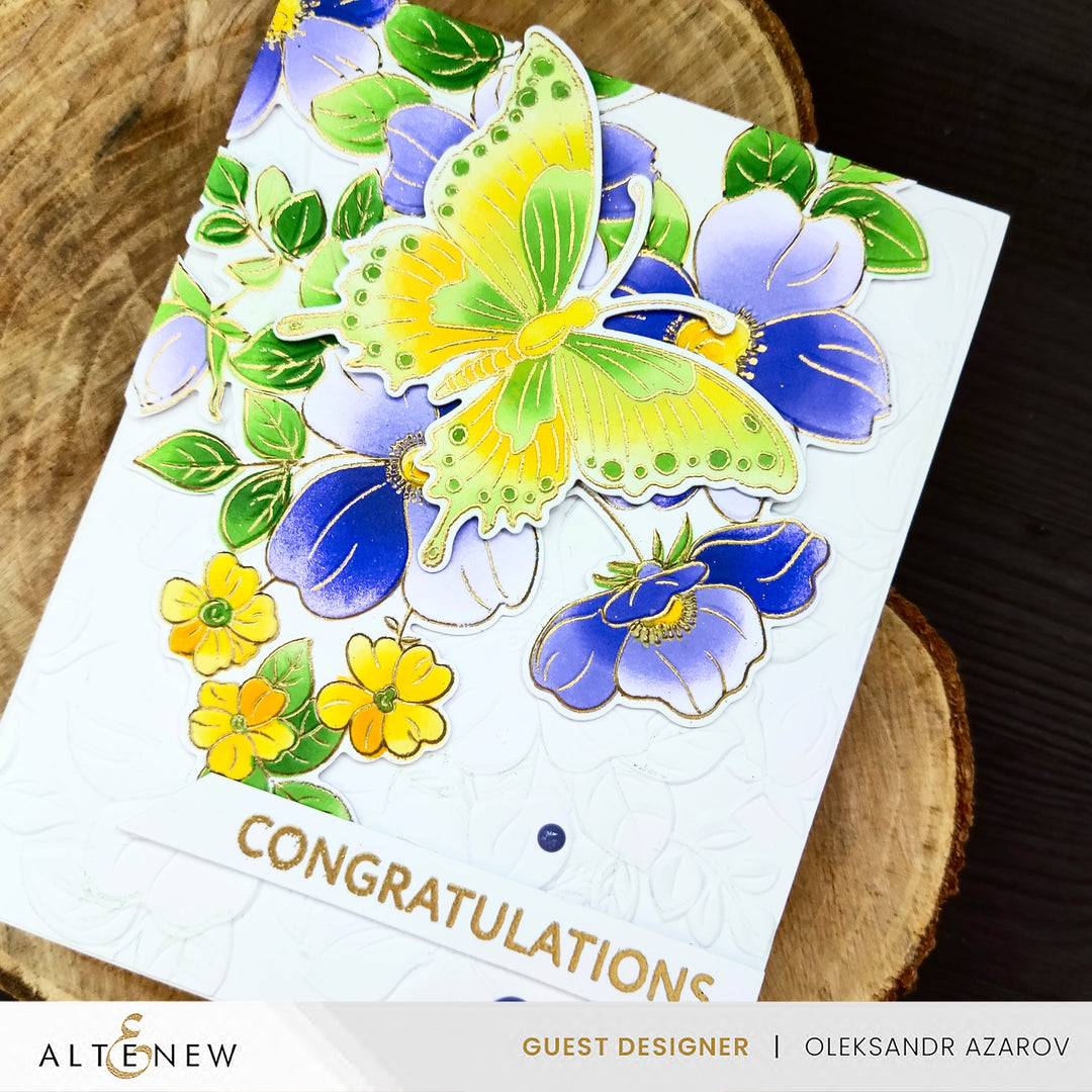 Stencil & Die & Embossing Folder Bundle Flutter & Bloom