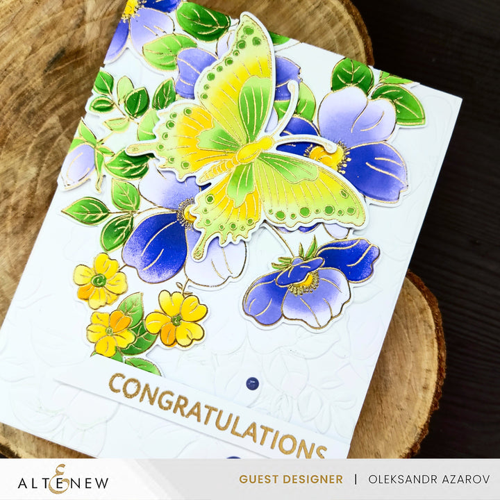 Stencil & Die & Embossing Folder Bundle Flutter & Bloom