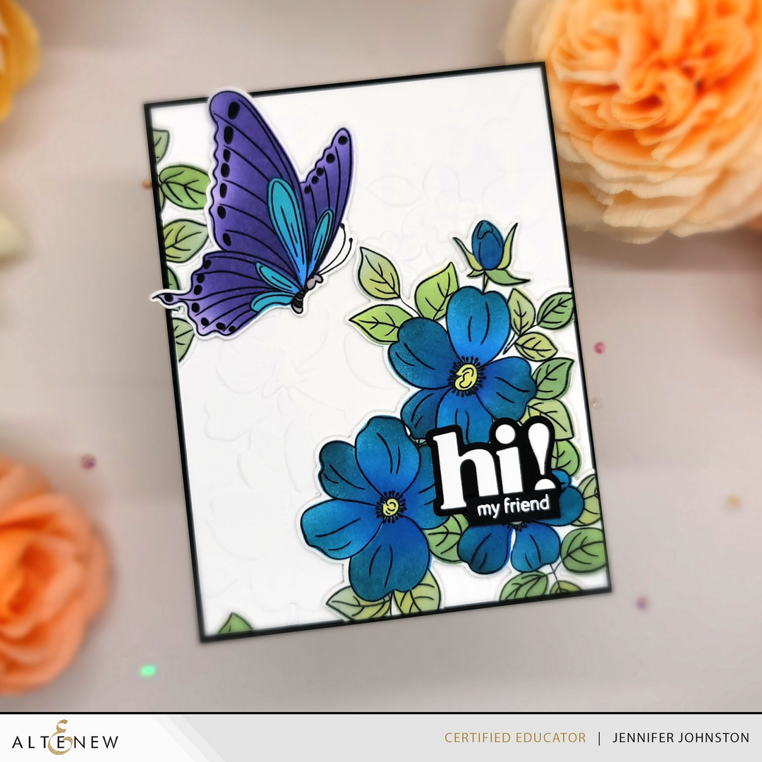 Stencil & Die & Embossing Folder Bundle Flutter & Bloom