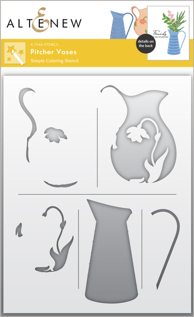 Stencil & Die & Embossing Folder Bundle Pitcher Vases