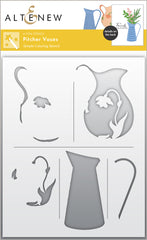 Stencil & Die & Embossing Folder Bundle Pitcher Vases