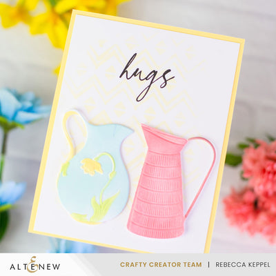 Stencil & Die & Embossing Folder Bundle Pitcher Vases