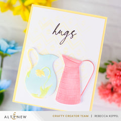 Stencil & Die & Embossing Folder Bundle Pitcher Vases
