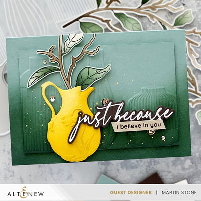 Stencil & Die & Embossing Folder Bundle Pitcher Vases