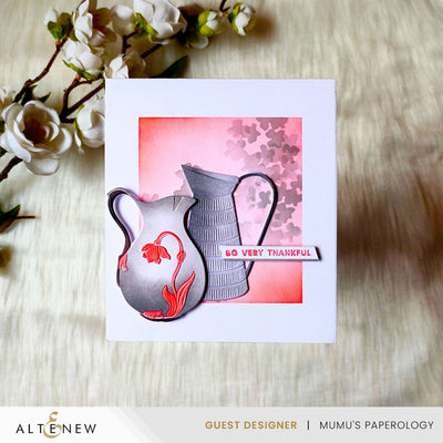Stencil & Die & Embossing Folder Bundle Pitcher Vases