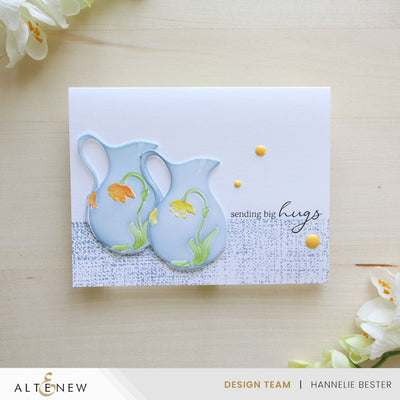 Stencil & Die & Embossing Folder Bundle Pitcher Vases