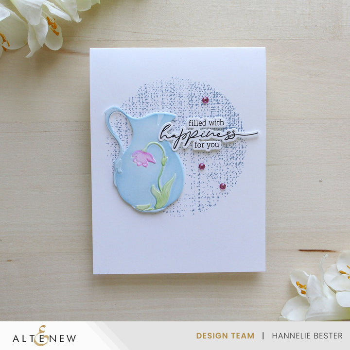 Stencil & Die & Embossing Folder Bundle Pitcher Vases