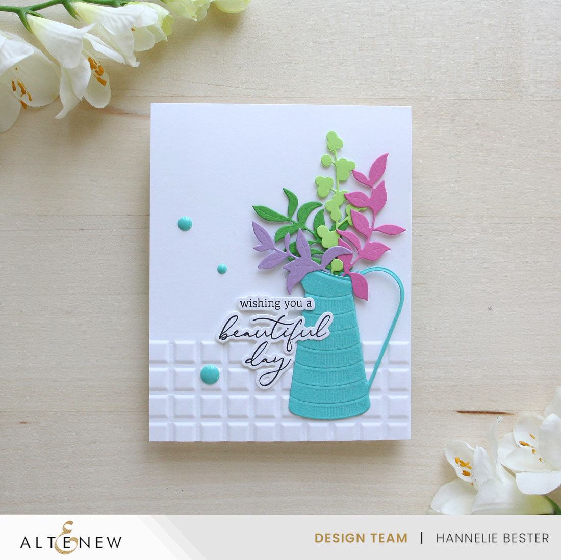 Stencil & Die & Embossing Folder Bundle Pitcher Vases