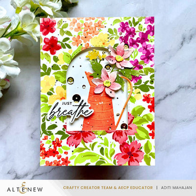 Stencil & Die & Embossing Folder Bundle Pitcher Vases
