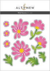 Stencil & Die & Embossing Folder Bundle Wild Flowers