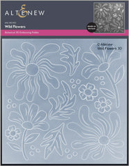 Stencil & Die & Embossing Folder Bundle Wild Flowers
