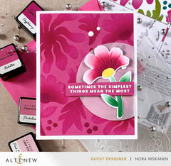 Stencil & Die & Embossing Folder Bundle Wild Flowers