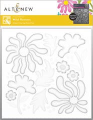 Stencil & Die & Embossing Folder Bundle Wild Flowers