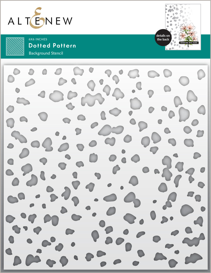 Stencil Dotted Pattern Background Stencil