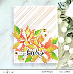 Stencil Dry Brush Poinsettia Mask Stencil