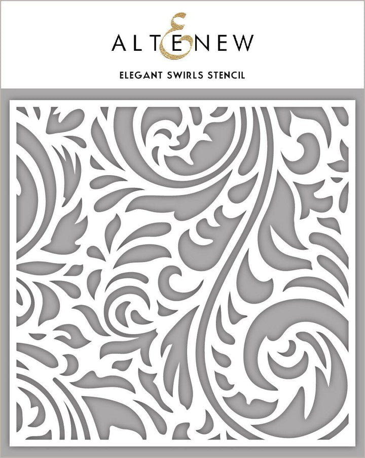 Stencil Elegant Swirls Stencil