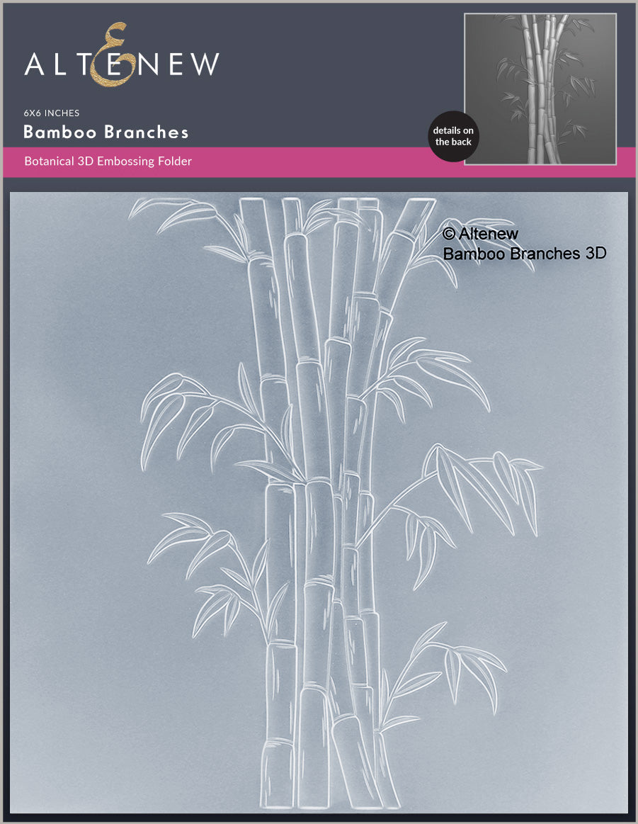Stencil & Embossing Folder Bundle Bamboo Branches