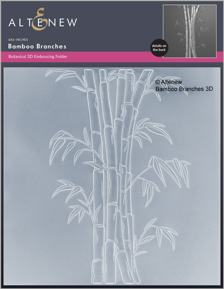 Stencil & Embossing Folder Bundle Bamboo Branches