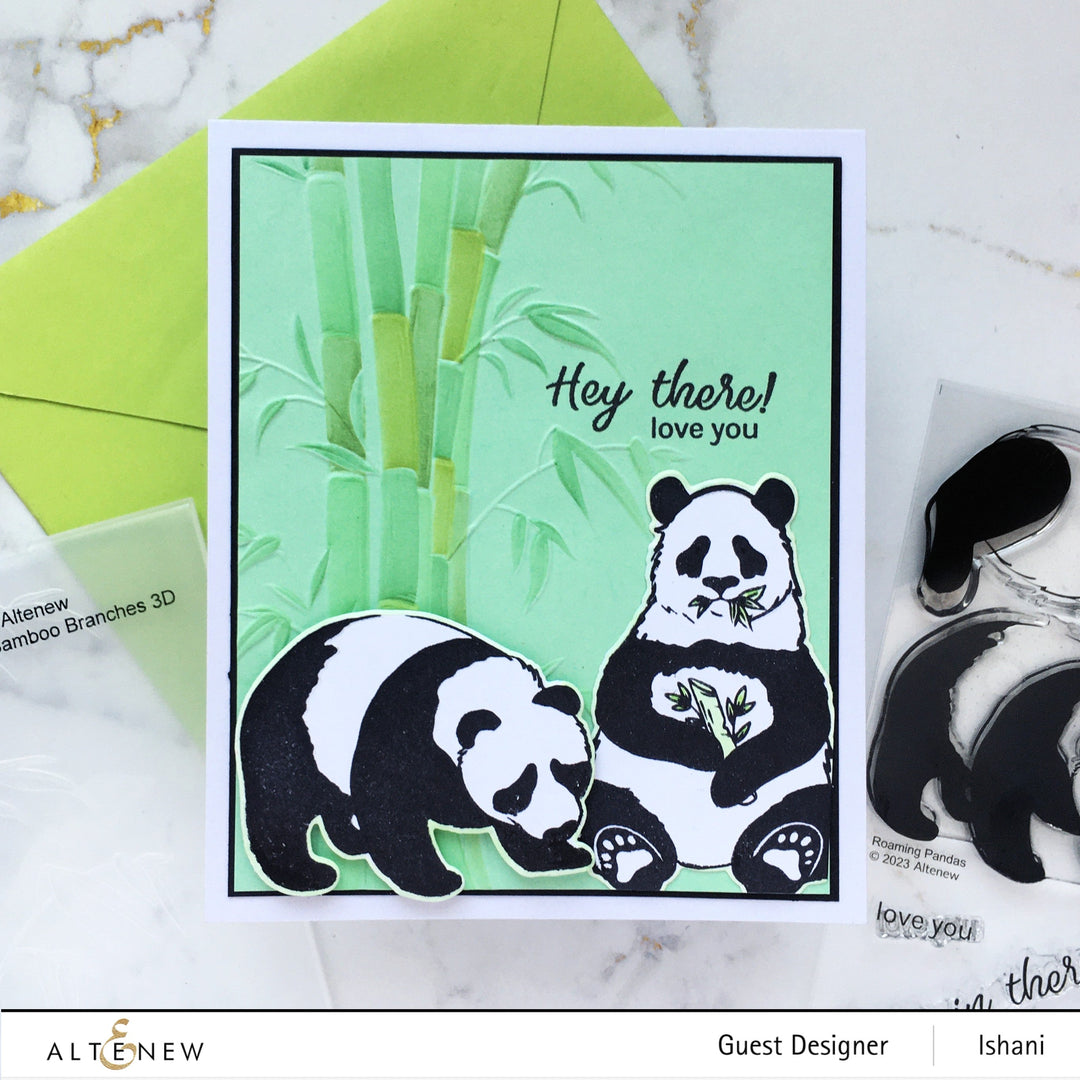 Stencil & Embossing Folder Bundle Bamboo Branches