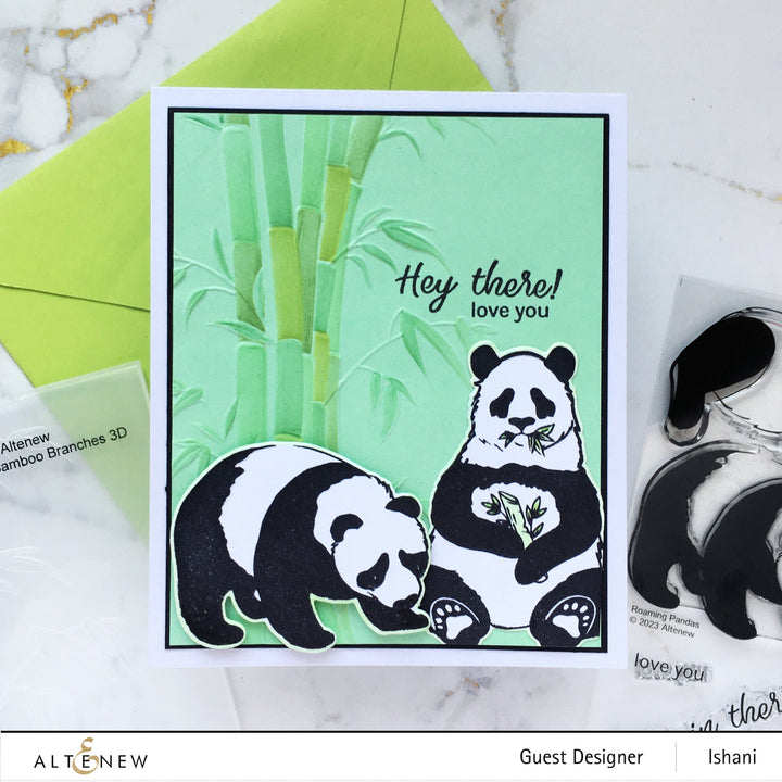 Stencil & Embossing Folder Bundle Bamboo Branches