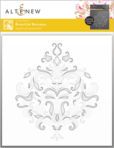Stencil & Embossing Folder Bundle Beautiful Baroque