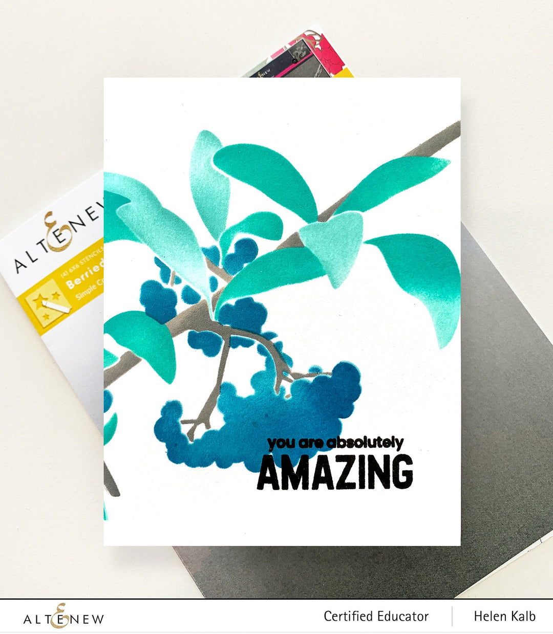 Stencil & Embossing Folder Bundle Berried Cotoneaster