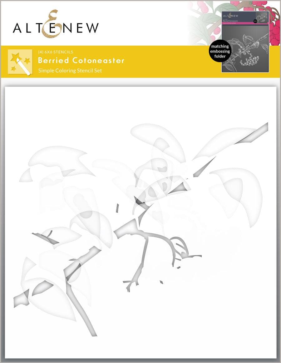 Stencil & Embossing Folder Bundle Berried Cotoneaster