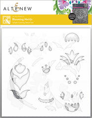 Stencil & Embossing Folder Bundle Blooming Motifs