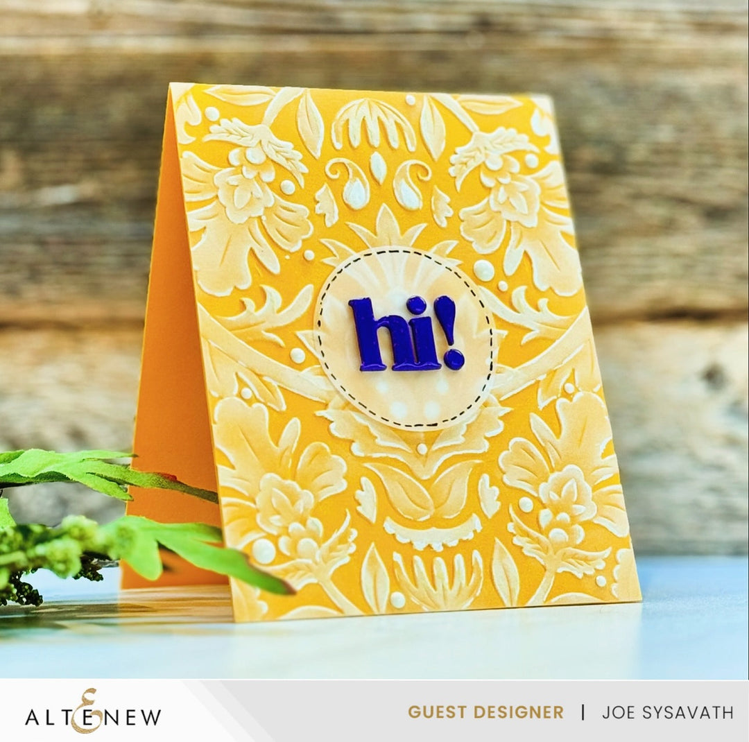 Stencil & Embossing Folder Bundle Blooming Motifs