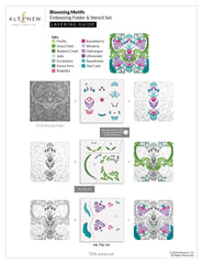 Stencil & Embossing Folder Bundle Blooming Motifs