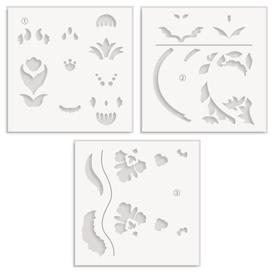 Stencil & Embossing Folder Bundle Blooming Motifs