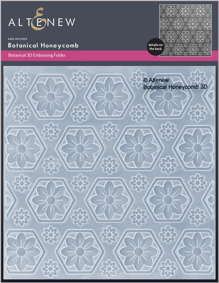Stencil & Embossing Folder Bundle Botanical Honeycomb