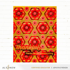 Stencil & Embossing Folder Bundle Botanical Honeycomb