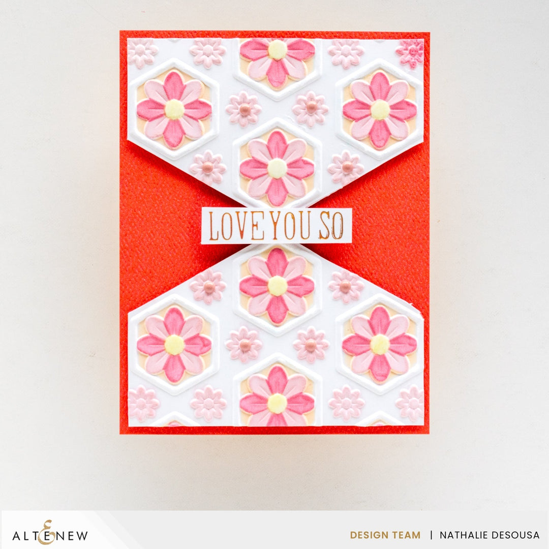 Stencil & Embossing Folder Bundle Botanical Honeycomb