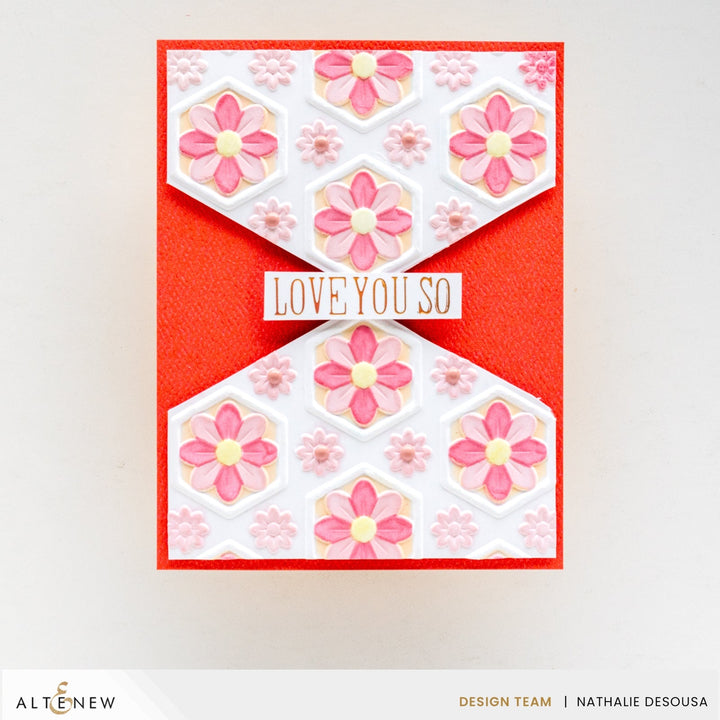 Stencil & Embossing Folder Bundle Botanical Honeycomb