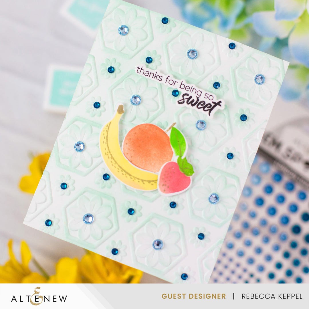 Stencil & Embossing Folder Bundle Botanical Honeycomb