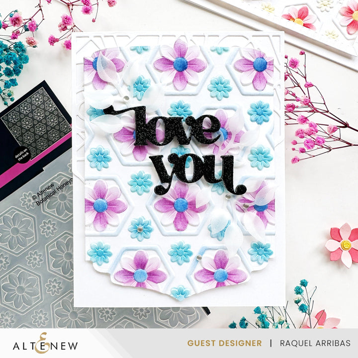 Stencil & Embossing Folder Bundle Botanical Honeycomb