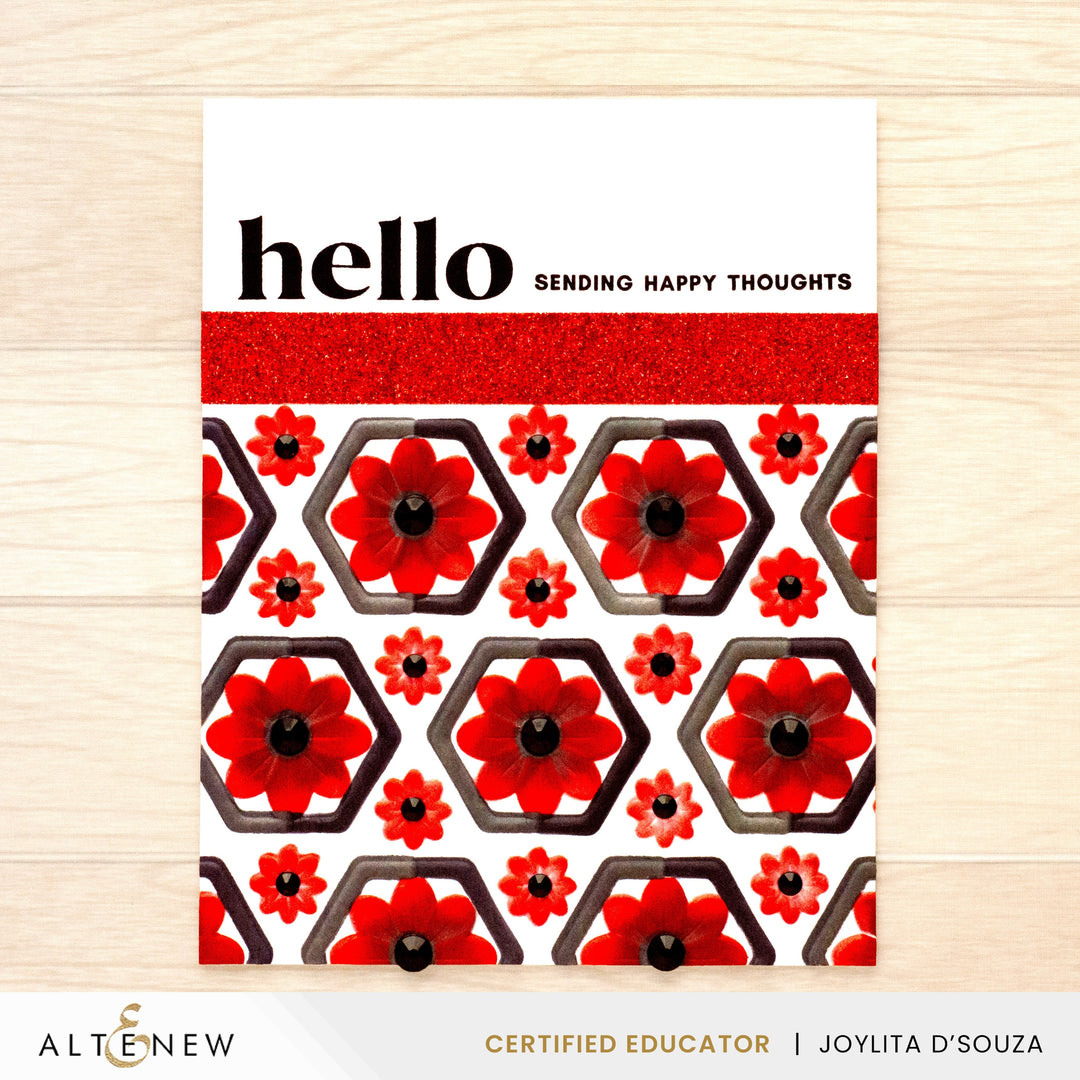 Stencil & Embossing Folder Bundle Botanical Honeycomb