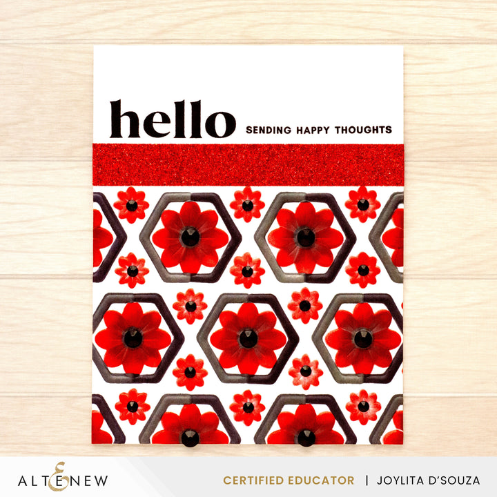 Stencil & Embossing Folder Bundle Botanical Honeycomb