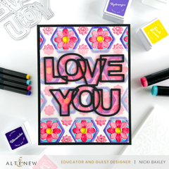 Stencil & Embossing Folder Bundle Botanical Honeycomb