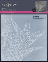 Stencil & Embossing Folder Bundle Charming Heliconia
