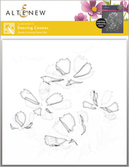 Stencil & Embossing Folder Bundle Dancing Cosmos