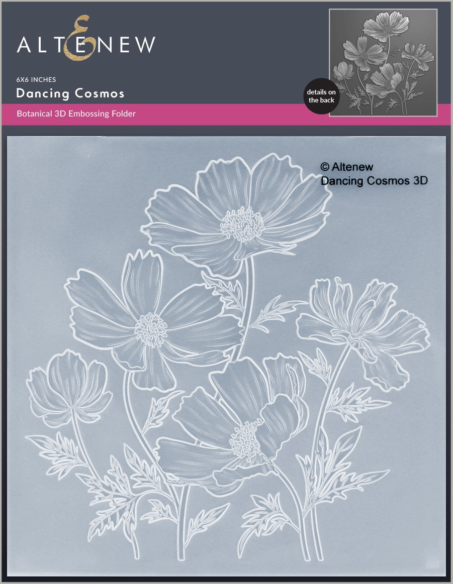 Stencil & Embossing Folder Bundle Dancing Cosmos