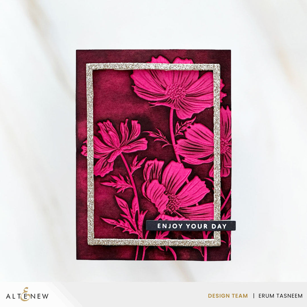 Stencil & Embossing Folder Bundle Dancing Cosmos