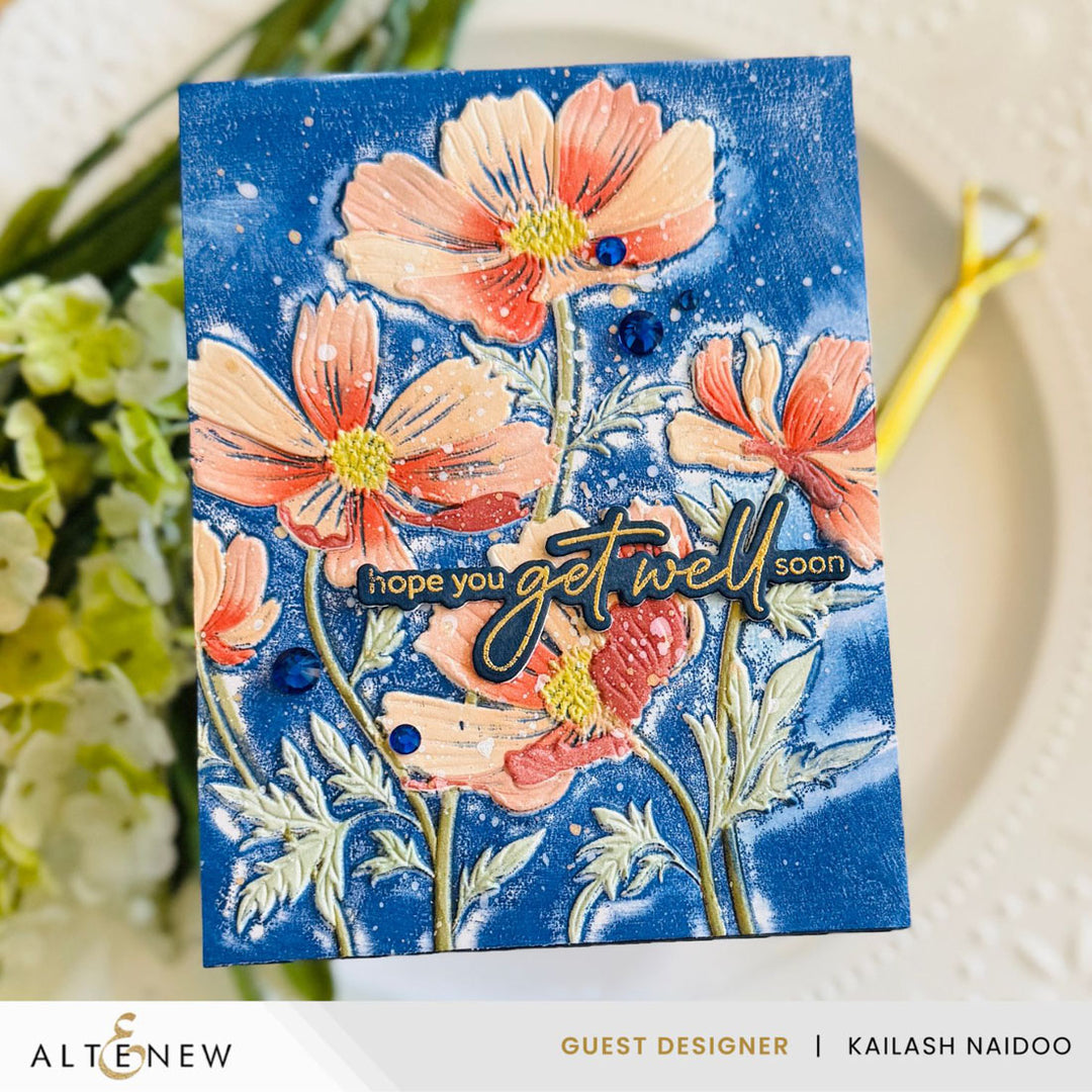 Stencil & Embossing Folder Bundle Dancing Cosmos