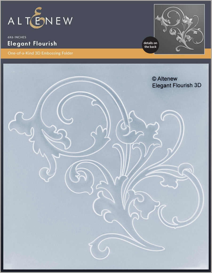 Stencil & Embossing Folder Bundle Elegant Flourish