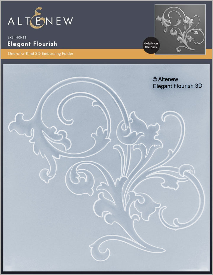 Stencil & Embossing Folder Bundle Elegant Flourish