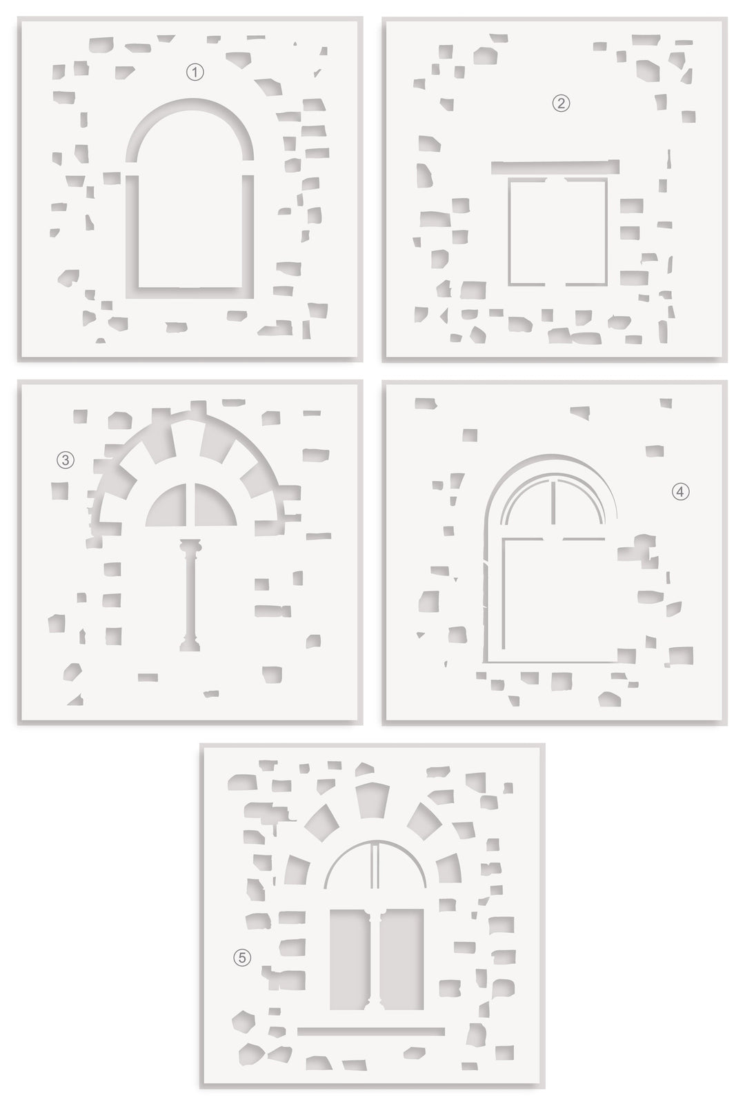 Stencil & Embossing Folder Bundle Enchanted Castle