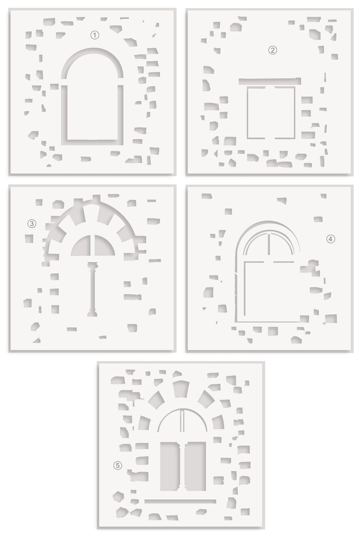 Stencil & Embossing Folder Bundle Enchanted Castle
