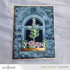 Stencil & Embossing Folder Bundle Enchanted Castle Window